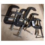 Steel C-Clamps by Various Makers