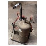 Acetylene Welding Tank with Torch and Base