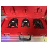 Milwaukee Press Jaw Set in Red Plastic Case
