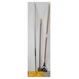 Three Assorted Yard and Cleaning Tools