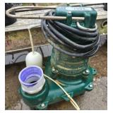Green Submersible Water Pump with Float Switch