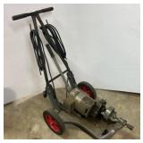 Electric Eel Sewer Cleaning Machine on Wheels