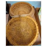 Woven Straw and Rattan Baskets