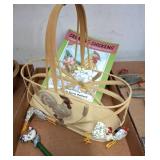 Chicken-Themed Basket, Book, and Pen Set