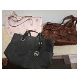 Three Tote Bags: Kate Spade, MK, & Unbranded