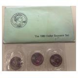 1980 Dollar Souvenir Coin Set in Original Sleeve