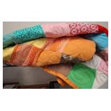 Multicolor Patchwork Quilted Blanket
