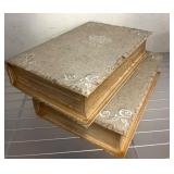 Two Decorative Book-Style Boxes