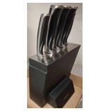 Cook & Co. Knife Set in Black Knife Block