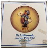 Goebel 1983 Annual Plate in Bas-Relief