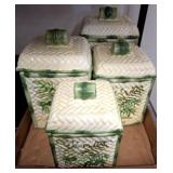 Style-Eyes by Baum Bros Lidded Ceramic Canisters