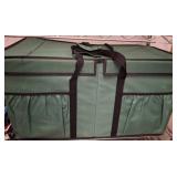 Green Storage Bag with Holiday Ornaments