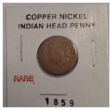 1859 Copper-Nickel Indian Head Penny