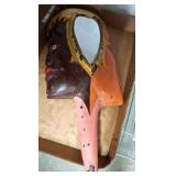 Hand-Painted Wooden Ceremonial Mask mirror