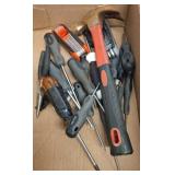 Hand Tool Lot Including Hammer and Screwdrivers