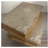 Two Decorative Book-Shaped Storage Boxes