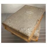 Two Decorative Book-Style Storage Boxes