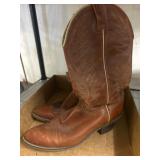 Acme Brown Leather Western Boots