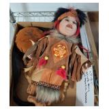 Handcrafted Native American-Inspired Doll and Drum
