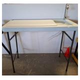 Plastic Utility Sink With Faucet, 44x23x37