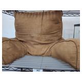Brown Backrest Pillow with Armrests