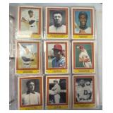 Binder of Baseball Trading Cards