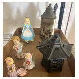 Figurines, Lantern, and Stein