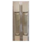 35in Painted Wooden Columns