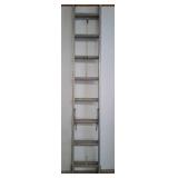 Aluminum Extension Ladder with Safety Labels