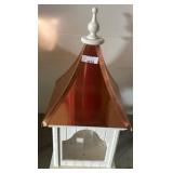 Copper Roof Bird Feeder, 35-Inch Height