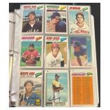 Binder of Mixed Baseball and Football Cards