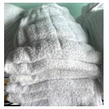 Stack of White Terry Cloth Towels