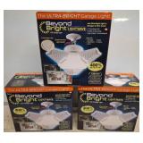 Beyond Bright LED Garage Light Lot of Three