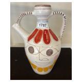 Hand-Painted Ceramic Double-Handled Pitcher