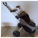 Golf Bag With Clubs and Bag Boy Golf Cart