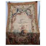 Woven Tapestry with Pastoral Scene