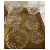 Pressed Glass Bowls and Plates