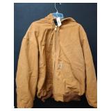 Carhartt Brown Hooded Jacket, XL