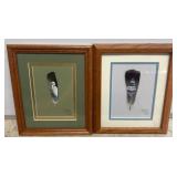 Framed Painted Feathers by Donnie Thornton