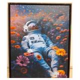 Astronaut-Themed Framed Wall Art Print