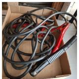 Automotive Jumper Cables with Red and Black Clamps