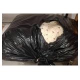 Bag of White Crochet Lace Textiles