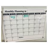 Dry-Erase Monthly Planner Board