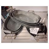 Lulu & Co. Galvanized Metal Trays