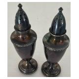 Sterling Silver Weighted Salt and Pepper Shakers