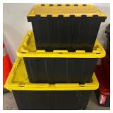 Heavy-Duty Plastic Storage Totes