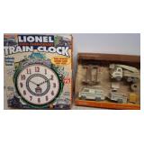 Lionel Train Clock and Tonka Emergency Repair Set