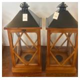 Lulu & Co.ï¿½21-Inch Wood and Metal Lanterns