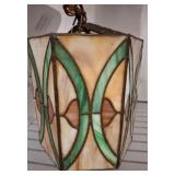 Hexagonal Stained Glass Pendant Light Shade
