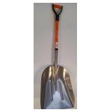 Orange Wiker Aluminum Snow Shovel